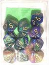 Set 10D10 Gemini 3 - Blu-Verde/Oro