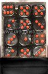 Set 36D6 Velvet - Nero/Rosso