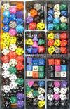 Assortimento 125 Dadi Opachi con espositore
