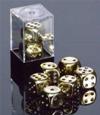 Dadi d6 Medi (2) - Placcati Oro