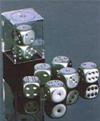 Dadi d6 Medi (2) - Placcati Alluminio (satinati)