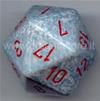 Dado Jumbo d20 Speckled - Aria