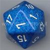 Dado Jumbo d20 Speckled - Acqua