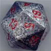 Dado Jumbo d20 Speckled - Granito