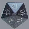 Dado Jumbo d20 Speckled - Ninja