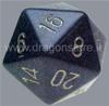 Dado Jumbo d20 Speckled - Cobalto Dorati