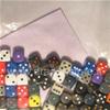 Assortimento 50 Dadi Opachi  - Mini D6 con Puntini