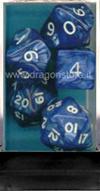 Set Dadi Truccati (7) - Blu Perlato/Oro