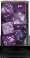 Set Dadi Truccati (7) - Viola Perlato/Oro