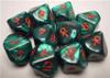 Set Dadi Ankh Verde Smeraldo