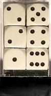 Set 12D6 Opachi - Bianco/Nero