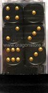 Set 12D6 Opachi - Nero/Oro