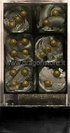 Set 12D6 Leaf - Acciaio/Oro