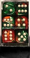 Set 12D6 Gemini 2 - Verde-Rosso/Bianco