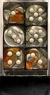 Set 12D6 Gemini - Rame-Acciaio/Bianco