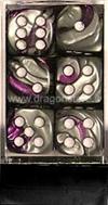 Set 12D6 Gemini 2 - Viola-Acciaio/Bianco