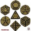 Set Dadi Earthdawn - Nero, Giallo