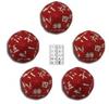 Set Dadi Giapponesi d10 (5) - Rosso, Bianco