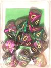 Set 10D10 Gemini 3 - Verde-Viola/Oro