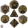 Set Dadi Celtici - Nero, Giallo