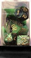 Set Dadi Gemini 4 - Nero-Verde/Oro