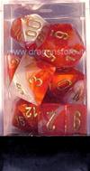 Set Dadi Gemini 4 - Rosso-Bianco/Oro