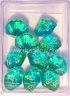 Set 10D10 Gemini 3 - Trasparente-Verde-Ciano/Oro