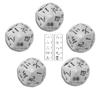 Set Dadi Giapponesi d10 (5) - Bianco, Nero