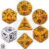 Set Dadi Deadlands - Arancione, Nero