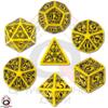 Set Dadi Steampunk - Giallo, Nero