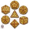 Set Dadi Steampunk - Marrone, Giallo