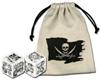 Set Dadi Pirati - Coppia d6 + Sacchetto