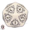 d20 Segnapunti Gigante - Avorio