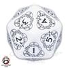 d20 Segnapunti Gigante - Bianco