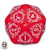 d20 Segnapunti Gigante - Rosso