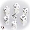 Set Dadi Classici Elfici - Bianco, Nero