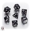 Set Dadi Classici Elfici - Nero, Bianco