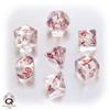 Set Dadi Classici Elfici - Trasparente, Blu, Rosso
