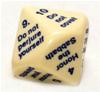 Dado d10 Big - I Dieci Comandamenti - Inglese