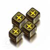 Set Dadi Fudge - Nero, Giallo