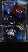 Set Dadi Gemini 5 - Blu-Magenta/Oro