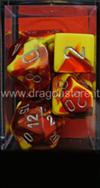Set Dadi Gemini 5 - Rosso-Giallo/Argento