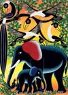Puzzle 1000 pz. Tinga Tinga - Elephant Family