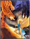 Album Portfolio 9 Tasche Ill. Easley - Dragon Battle