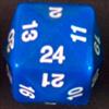 Dado d24 - Opaco - Blu