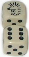 Dado d6 con Animale - Porcospino