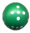 Dado d6 Sferico Opaco - Verde
