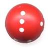 Dado d6 Sferico Opaco - Rosso