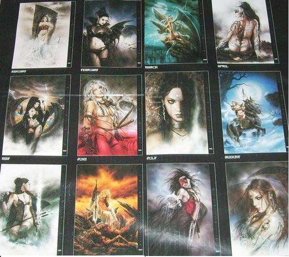 OFFERTA RAVEN PRIME - Calendario 2010 Big - Fantasies by Luis Royo