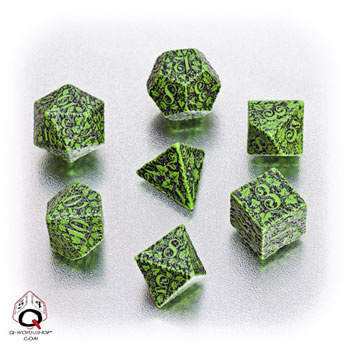 Set Dadi Foresta - Giungla: Verde, Nero
